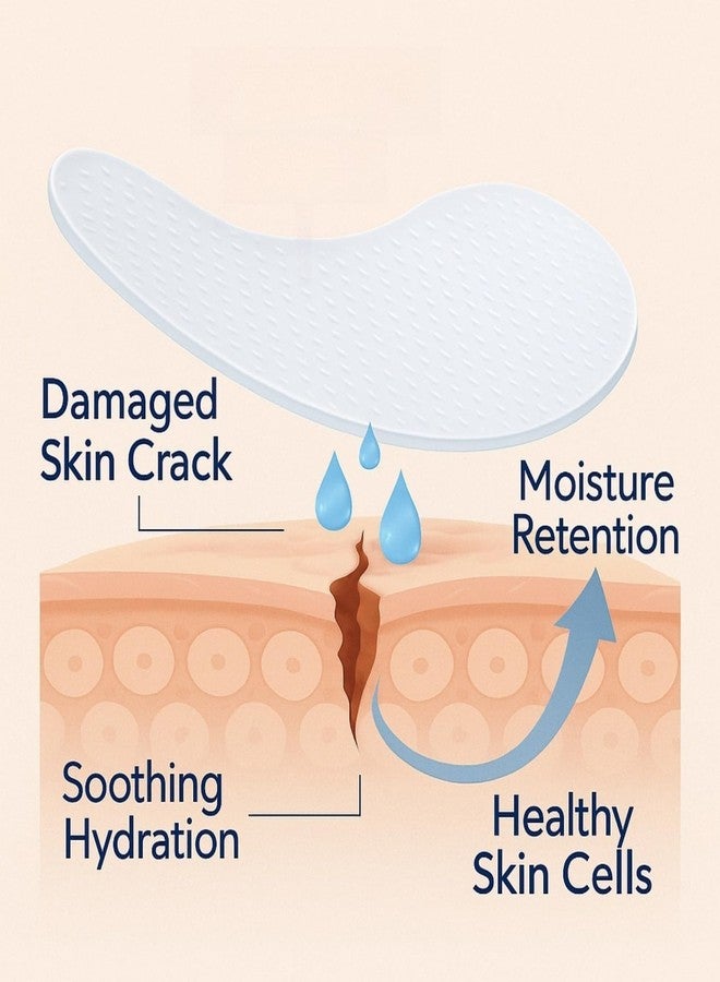 PUREEASE Moisturizing Crack Patches –for Linear, Single Small Crack,for Dry,Cracked Heels,Soles, Toes Skin Relief, Hydrating Care – Flexible & Breathable, 6 Patches - Image 5